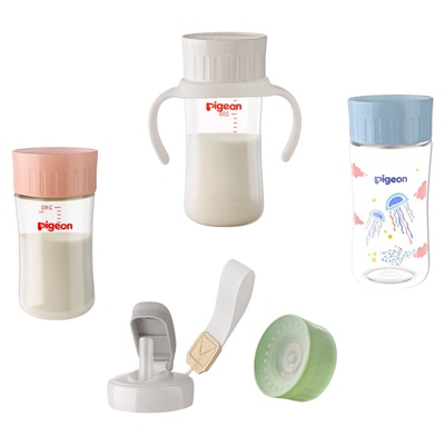 贝亲嘬口杯盖奶瓶配件直饮奶瓶盖