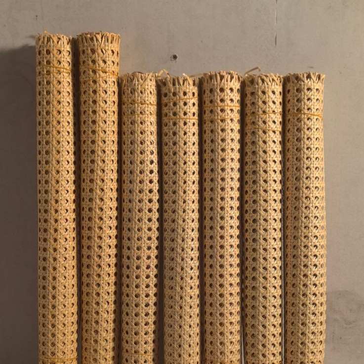 新款直销跨境仿青色塑胶藤编材料仿藤材料仿藤编PE眼笪六角八角家