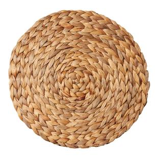 东南亚风草编镜子墙面装饰挂件波西米亚网红民宿壁饰手工编织藤编