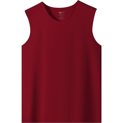 七匹狼本命年德绒男红色背心内衣