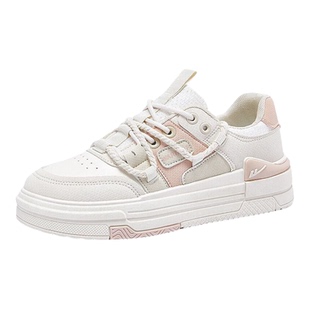 回力女鞋板鞋女款2026新款厚底增高粉色少女学生小白鞋系带休闲鞋