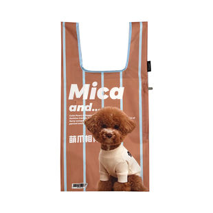 新款日式中号折叠购物袋环保袋双层便携手提袋手拎包买菜包可定制