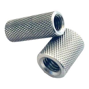 新品304不锈钢加长圆柱滚花螺母手拧网纹螺帽M3M4M8M10M12M14M16