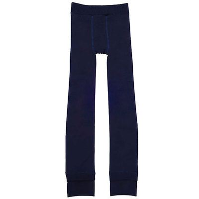 藏青色踩脚打底裤光面不起球秋冬