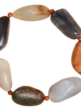 新疆天然和田玉籽料独籽手串