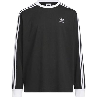 滔搏adidas阿迪达斯三叶草大童运动休闲三条纹圆领长袖T恤HY2198