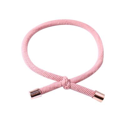 韩国简约百搭打结彩色扎头发绳