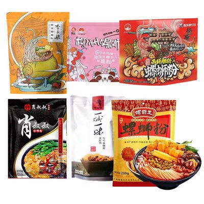 螺霸王李子柒柳州螺蛳粉组合6袋