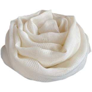 棉麻围巾女秋冬薄新款长款护颈保暖围脖百搭日系纯色文艺披肩丝巾