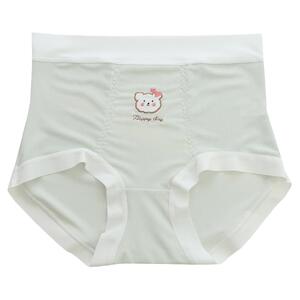 冰丝大码内裤女高腰夏季收腹提臀抗菌少女可爱无痕三角胖mm200斤