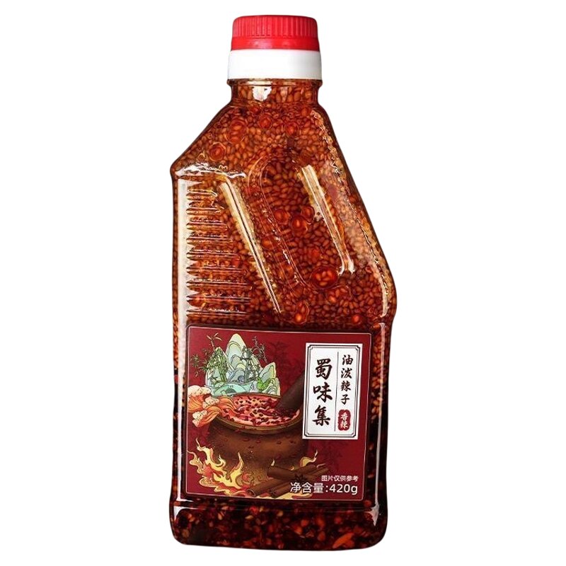蜀味集油泼辣子正宗四川红油辣椒酱熟油辣椒香辣酱辣油