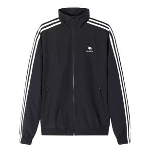 骆驼校园运动风衣外套男女2026早春复古立领防泼水夹克休闲上衣女