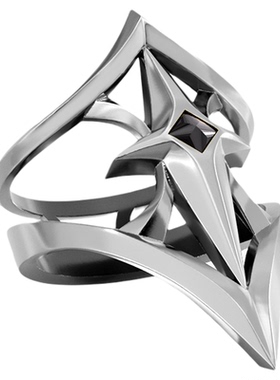 punkyouth脊冠盾牌造型戒指-刺骨系列