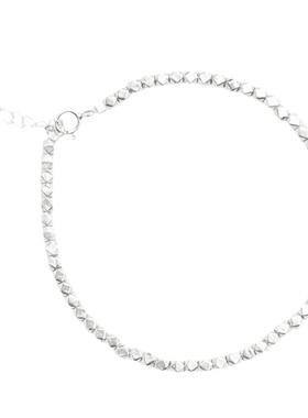 碎银几两~~s990纯银ins小众高级感银手链银饰女碎银子手串年轻款