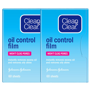 日本进口可伶可俐吸油纸面部清爽控油男女cleanclear蓝膜吸油面纸