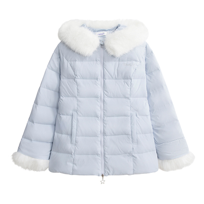 UNIFREEPLUS大码毛领羽绒服