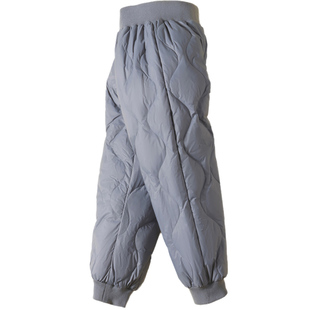 雅鹿中小童儿童羽绒裤外穿婴儿幼儿宝宝男童女童幼童加厚冬季裤子