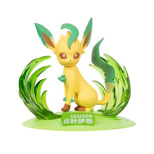 宝可梦正版授权手办潮玩摆件叶伊布冰伊布技能底座现货公仔玩具