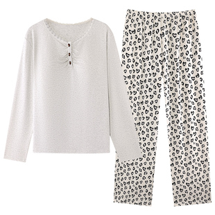 芬腾可安睡衣女款2026新款冬高级感纯棉女士长袖沉稳家居服春秋季