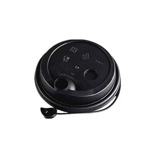 一次性90口径奶茶杯盖连体注塑杯盖透明磨砂加厚半圆红心塞咖啡盖