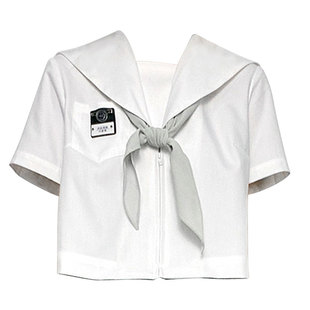 中牌制服馆 黑白无本夏服水手札幌关东关西名古屋襟基础款jk制服