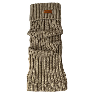 灰色袜套堆堆咖啡色腿套保暖冬天