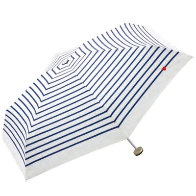 日本进口迷你条纹晴雨伞五折三折