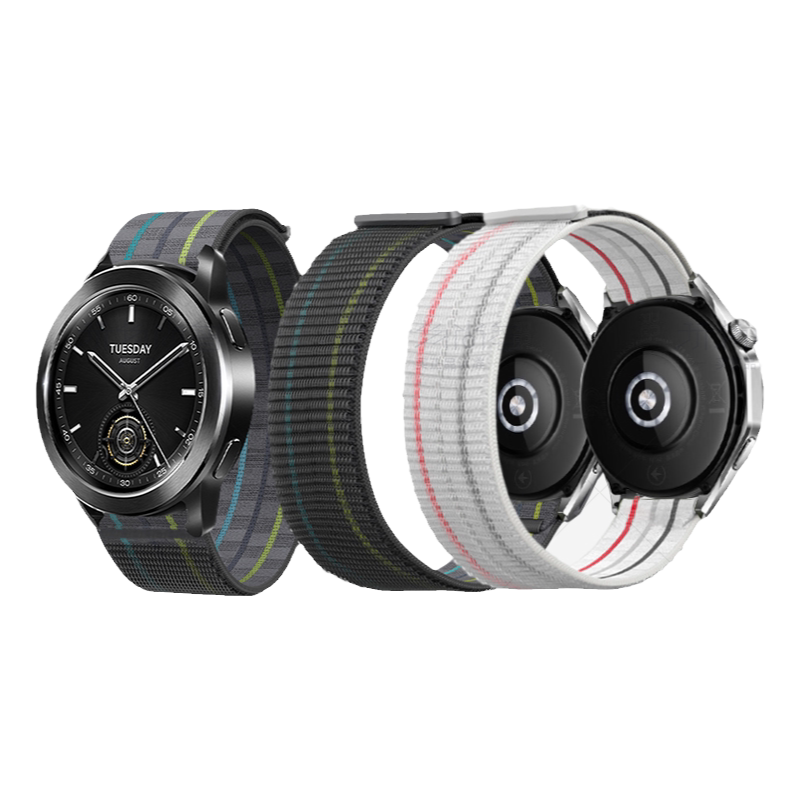适用小米Watch5手表带S5尼龙S4sport纤维S2/3腕表带S1Pro运动智能color2腕带GTS4男生GTR4配件3高定款