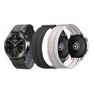 适用小米Watch5手表S4sport手表S2/3尼龙纤维表带S1Pro运动智能color2腕带Amazfit GTS4男生GTR4配件3高定款