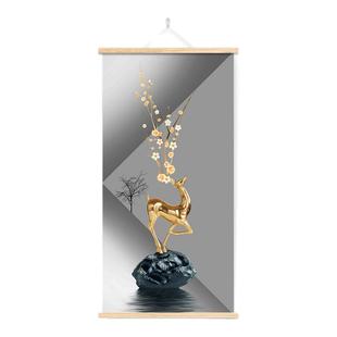 挂画装饰画客厅入户玄关墙画免打孔布艺壁画电表箱装饰遮挡挂毯画