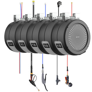 洗车组合鼓气鼓高压水电鼓洗车店汽车美容泡沫设备自动伸缩卷管器