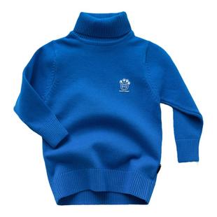 男女童高领毛衣百搭儿童加绒加厚针织打底衫修身秋冬款童装棉1-14