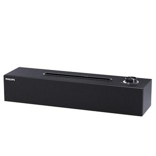 飞利浦木质音箱电脑音响台式笔记本桌面蓝牙家用手机支架