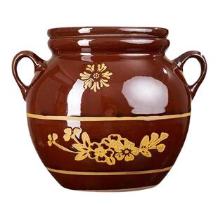 猪油罐家用油坛子陶瓷罐带盖厨房耐高温土陶米缸瓦罐辣椒油罐油缸