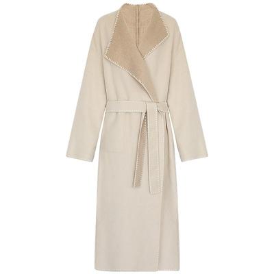 一衣两穿手工毛呢长款羊毛大衣