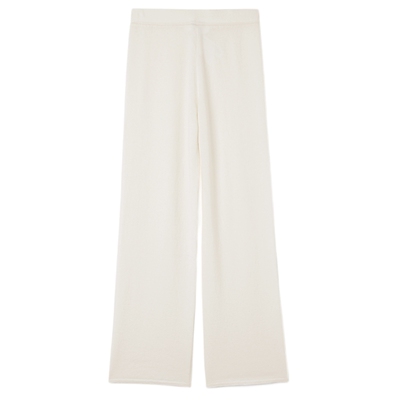 FALCONERI女士通勤休闲宽松长裤高腰原色山羊绒阔腿裤DPL445A