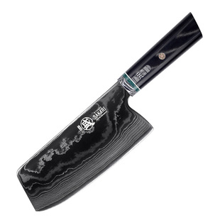 日本进口粉末钢菜刀切片刀厨师专用家用料理西厨大马士革钢刀正品