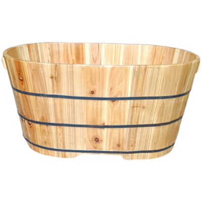 老人浴盆洗澡桶实木保温好省空间