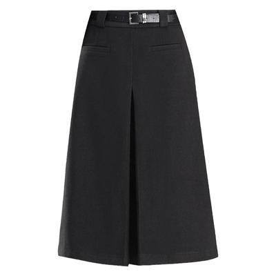 倩芭兰毛呢半身裙秋冬高腰显瘦