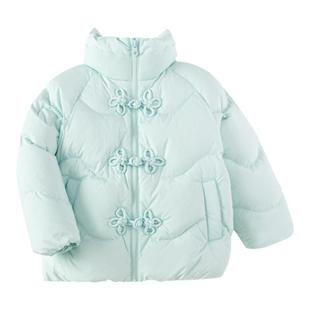 巴拉巴拉儿童国风羽绒服女童短款外套儿童保暖上衣冬装新款童装厚