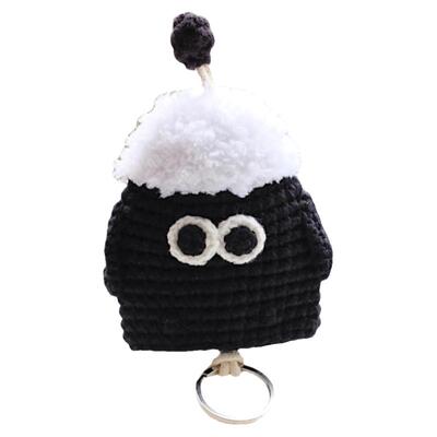 针织钥匙包手工钩织成品