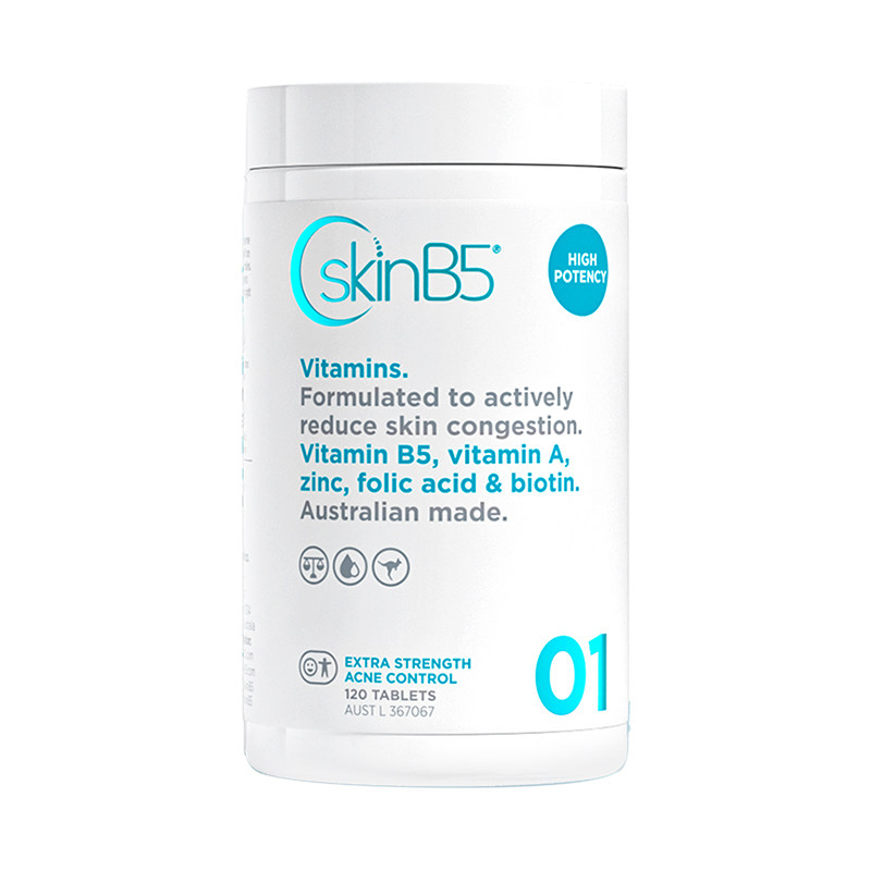 【直播】SkinB5强效祛痘片维生素B5内调控油焕亮修护淡痘印120片