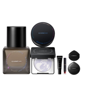 【百亿补贴】卡姿兰黑磁粉底液女遮瑕持久不脱妆粉饼定妆彩妆套装