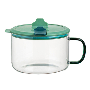 泡面碗可微波大容量带盖大碗玻璃碗家用宿舍用学生汤碗方便面饭碗