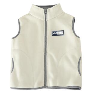 儿童春秋外套马夹立领男女小童摇粒绒背心保暖坎肩立领女大童马甲