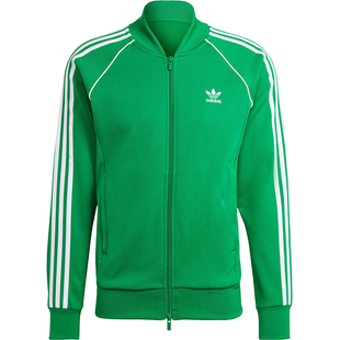 Adidas/阿迪达斯官方正品三叶草男士复古立领运动夹克外套IK3514