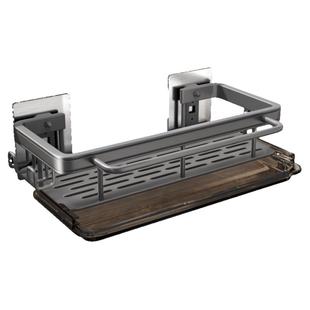 佳帮手卫生间置物架厕所浴室洗澡间沐浴露免打孔壁挂淋浴收纳架子