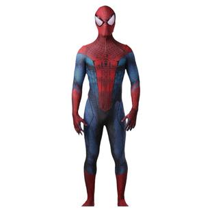 男款超凡1蜘蛛侠连体紧身衣Spiderman Cosplay万圣节zentai战服