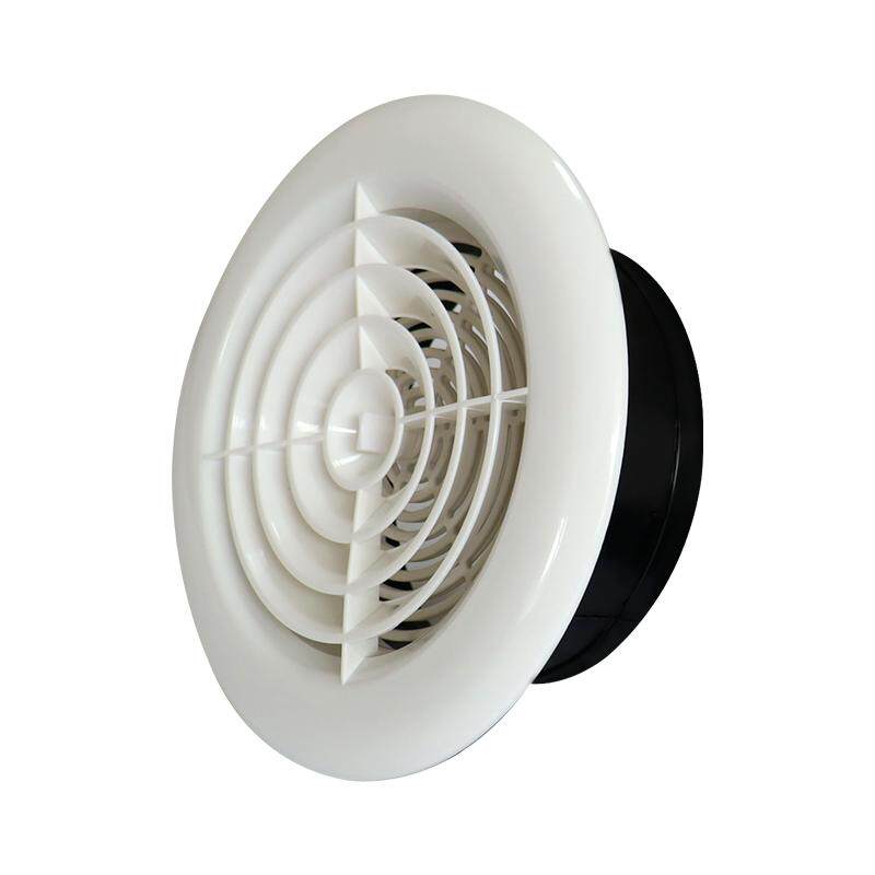 abs圆形空调出风口百叶窗格栅装饰盖新风系统通风家用换气排风罩