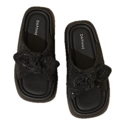 达芙妮2025新款时尚百搭厚底拖鞋